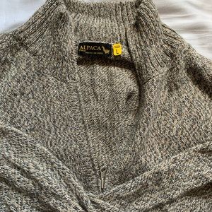 Heavy Alpaca zip up cardigan